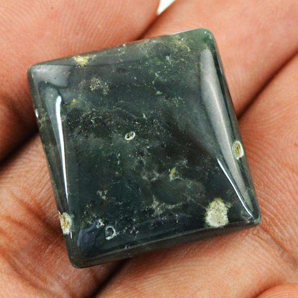 gemsmore:Natural Amazing Green Moss Agate Untreated Loose Gemstone