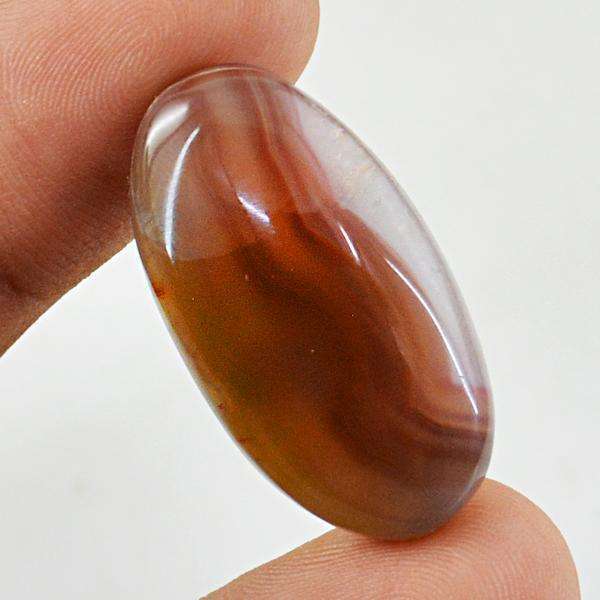 gemsmore:Natural Amazing Onyx Oval Shape Untreated Loose Gemstone