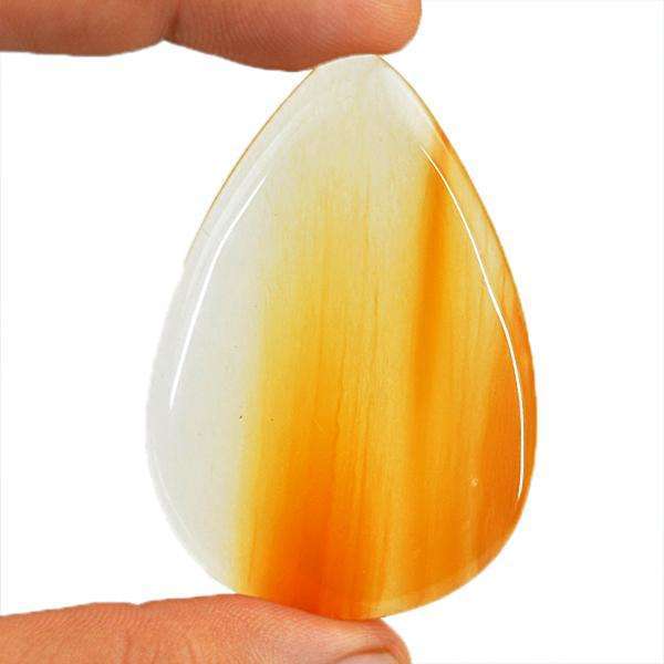 gemsmore:Natural Amazing Onyx Pear Shape Untreated Loose Gemstone