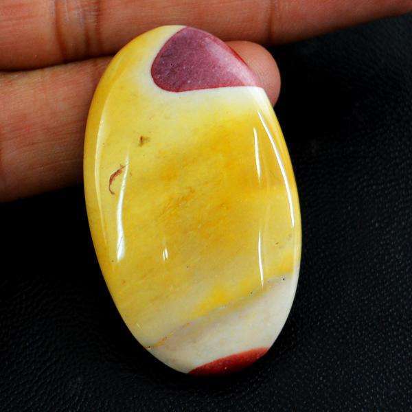 gemsmore:Natural Amazing Oval Shape Mookaite Untreated  Loose Gemstone