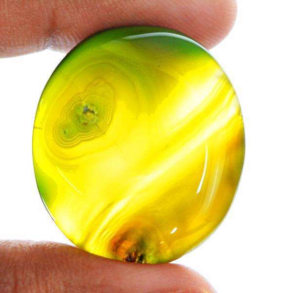 gemsmore:Natural Amazing Oval Shape Onyx Untreated Loose Gemstone