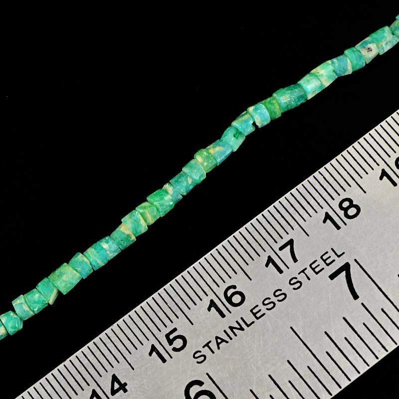 gemsmore:Natural Amazonite Faceted Beads Strand