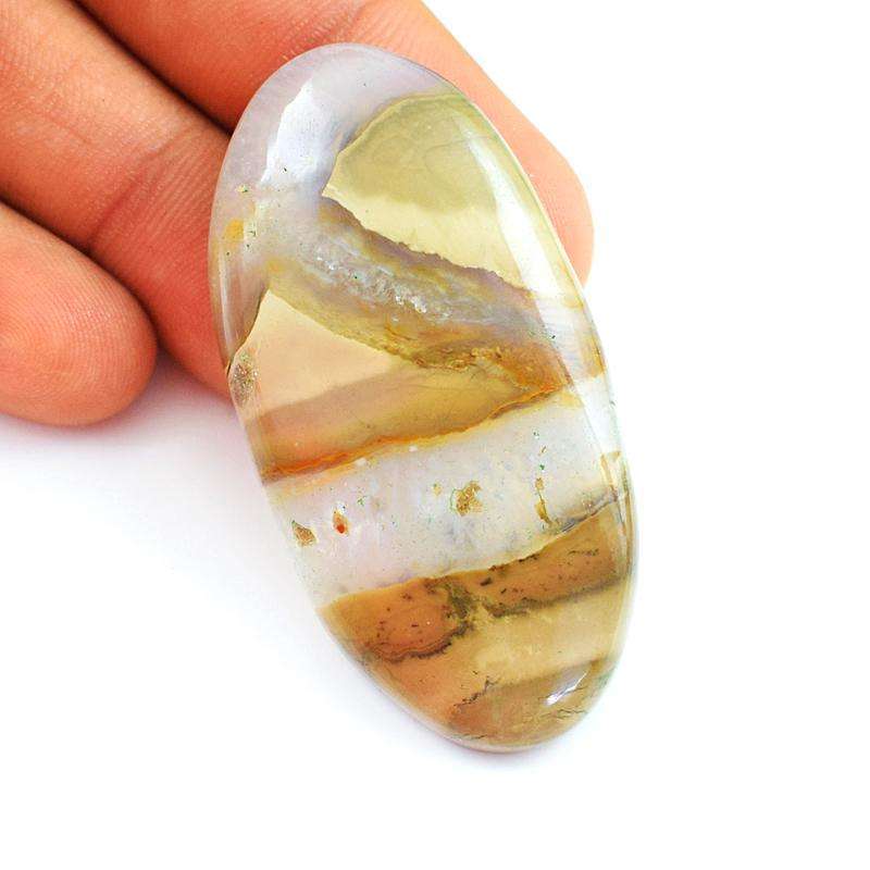 gemsmore:Natural australian Brecciated Mookaite Oval Shape Loose Gemstone