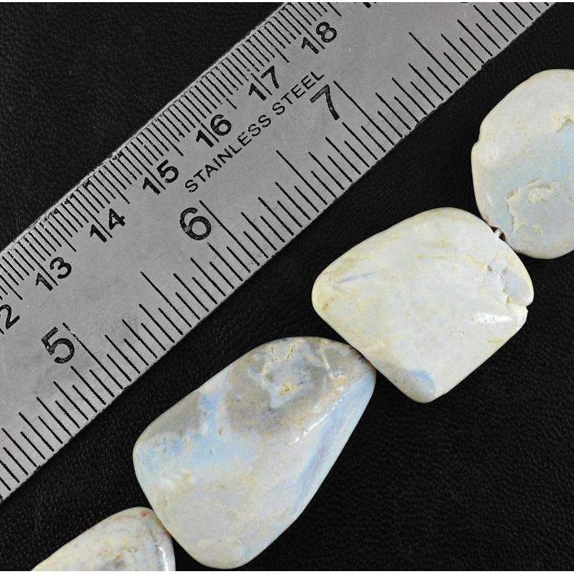 gemsmore:Natural Australian Opal Beads Strand - Drilled