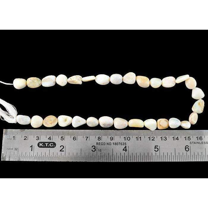 gemsmore:Natural Australian Opal Drilled Beads Strand