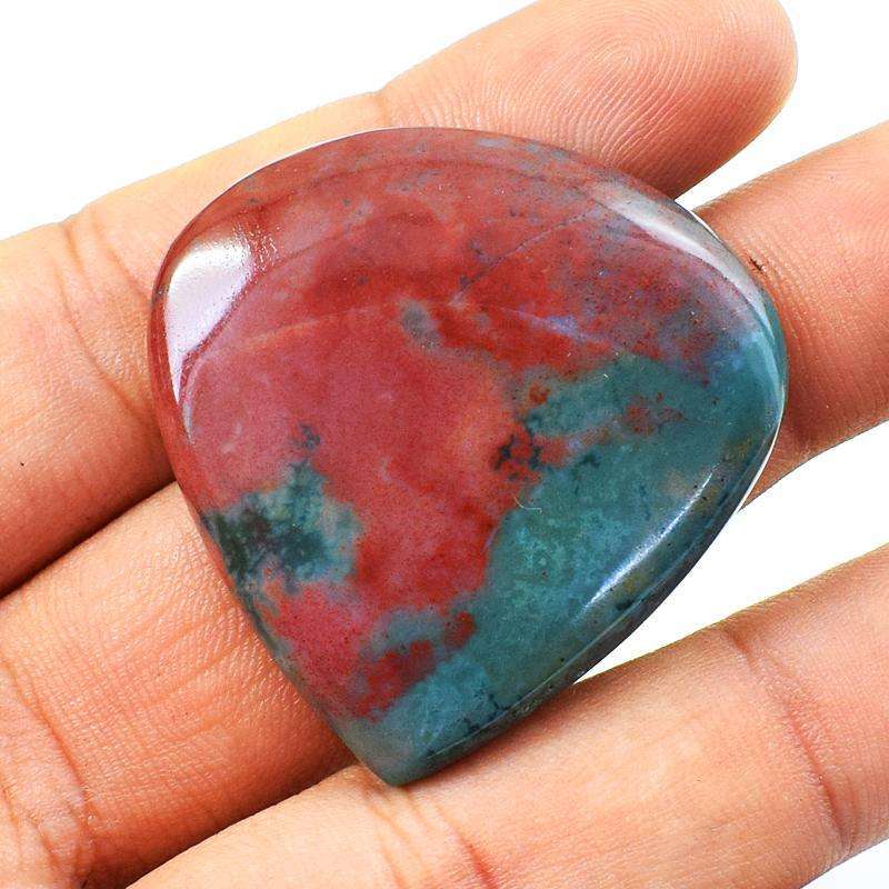 gemsmore:Natural Bloodstone Pear Shape Untreated Loose Gemstone.