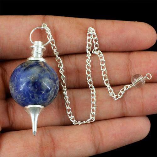 gemsmore:Natural Blue Lapis Lazuli Exclusive Pendulum