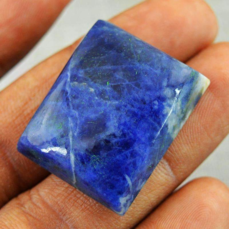 gemsmore:Natural Blue Sodalite Gemstone - Untreated Loose