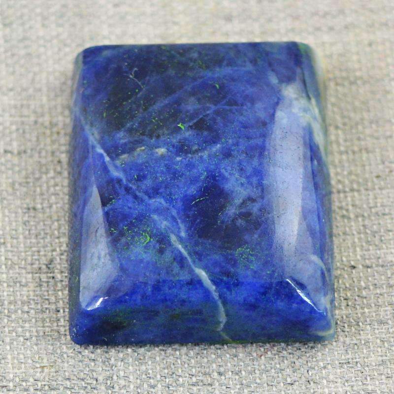 gemsmore:Natural Blue Sodalite Gemstone - Untreated Loose