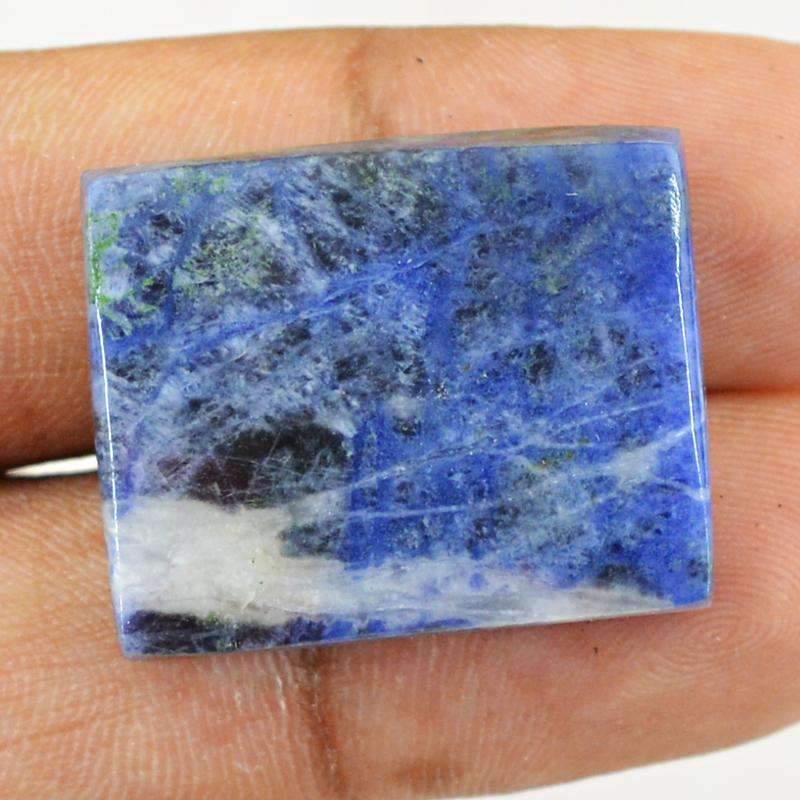 gemsmore:Natural Blue Sodalite Gemstone - Untreated Loose