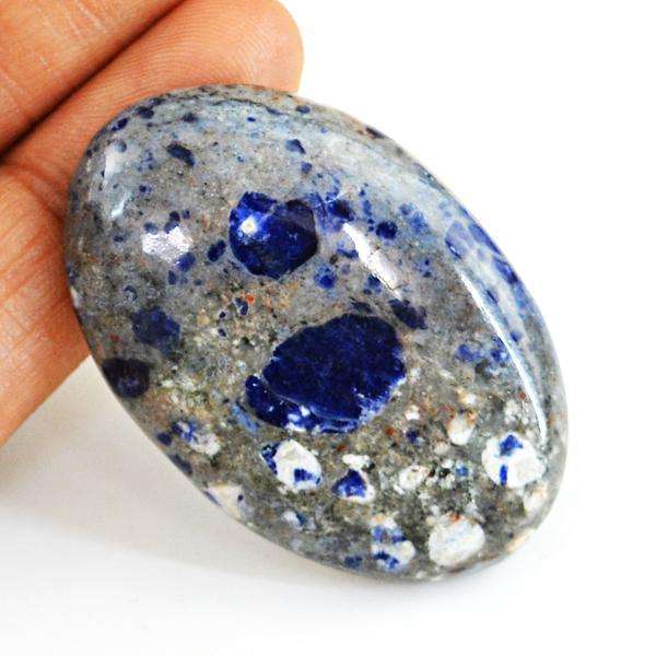 gemsmore:Natural Blue Sodalite Untreated Loose Gemstone