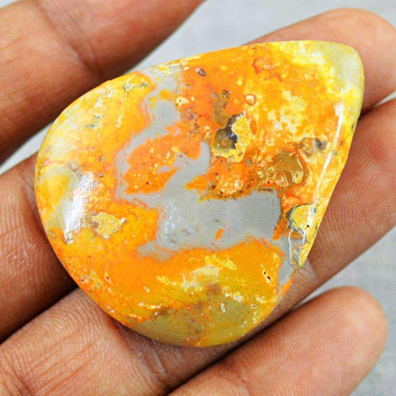 gemsmore:Natural Bumble Bee Jasper Gemstone - Pear Shape
