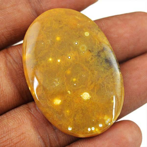gemsmore:Natural Bumble Bee Jasper Oval Shape Gemstone
