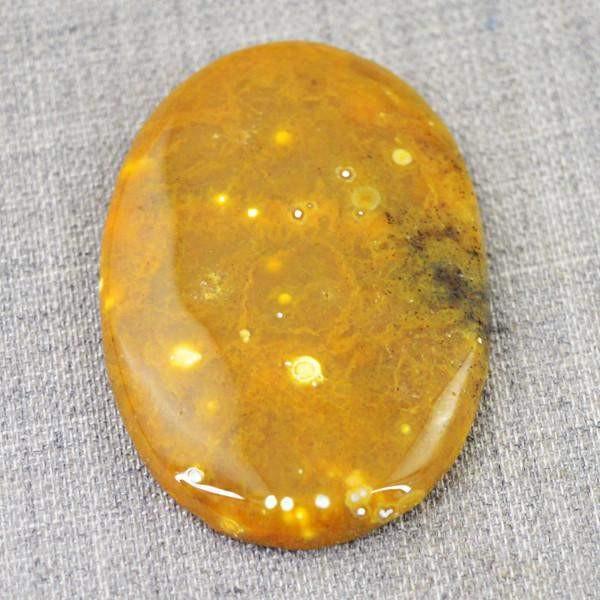 gemsmore:Natural Bumble Bee Jasper Oval Shape Gemstone