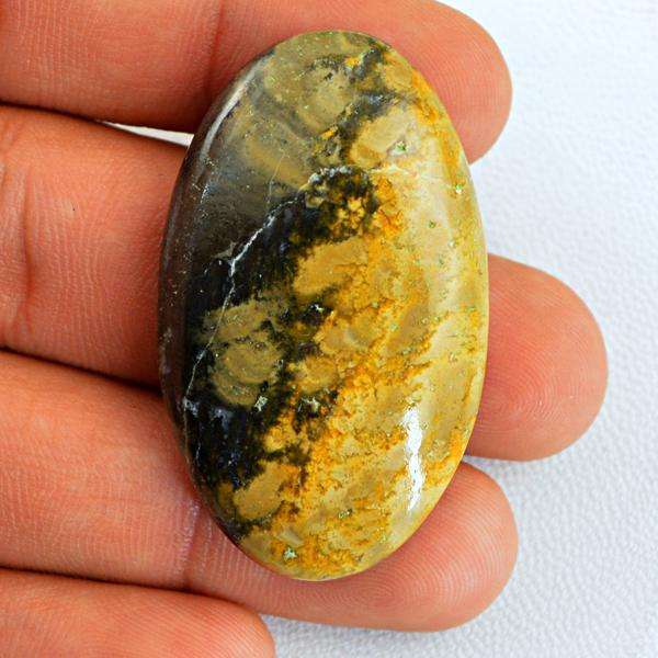 gemsmore:Natural Bumble Bee Jasper Oval Shape Untreated Loose Gemstone