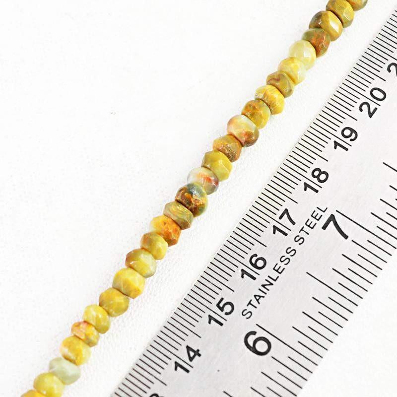 gemsmore:Natural Cat's Eye Round Untreated Beads Strand