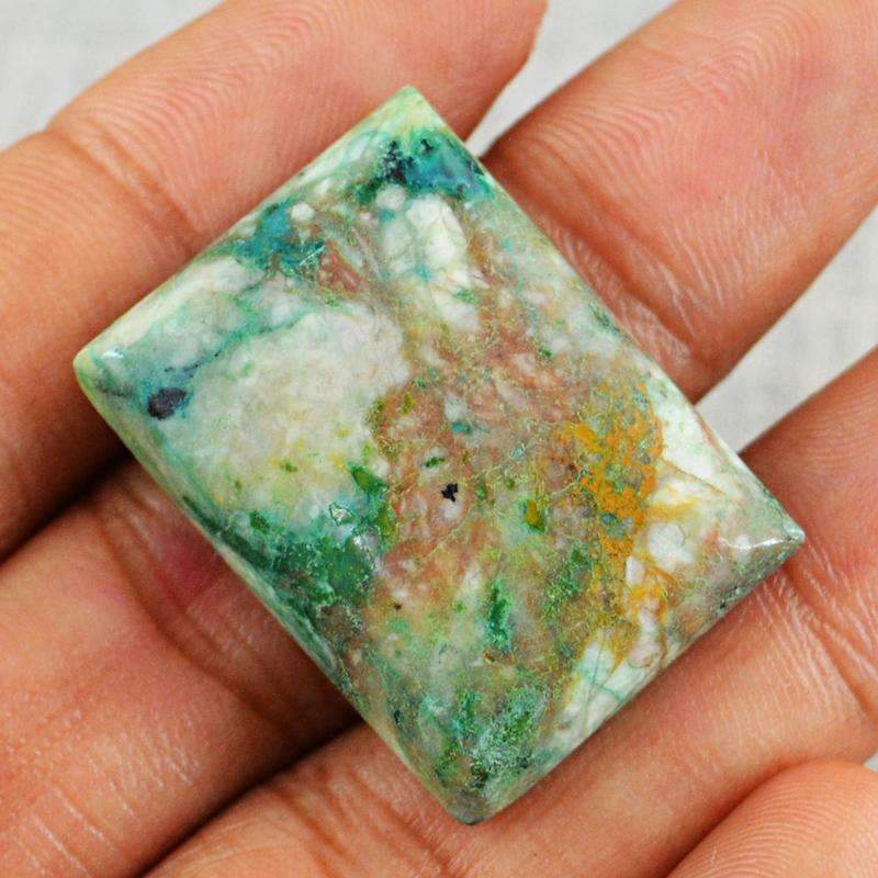 gemsmore:Natural Chrysoprase Gemstone - Rectangular Shape