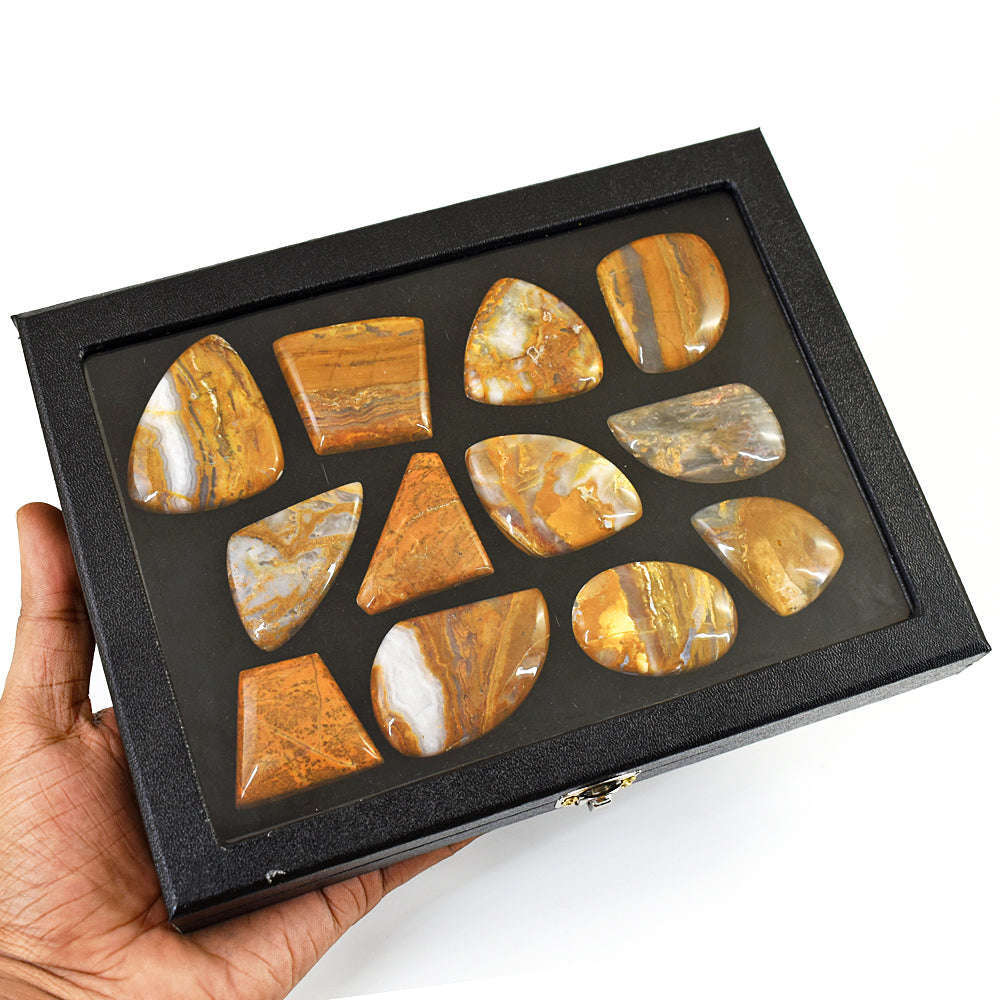 gemsmore:Natural Dragon Egg Jasper Untreated Gemstone Cabochon Lot