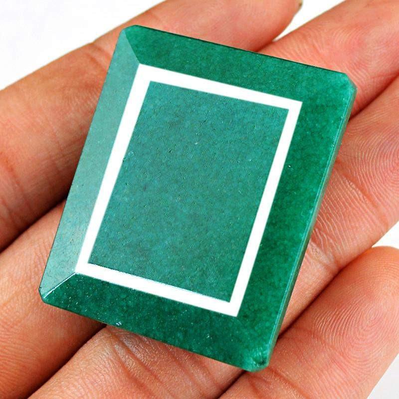 gemsmore:Natural Faceted Green Emerald Gemstone