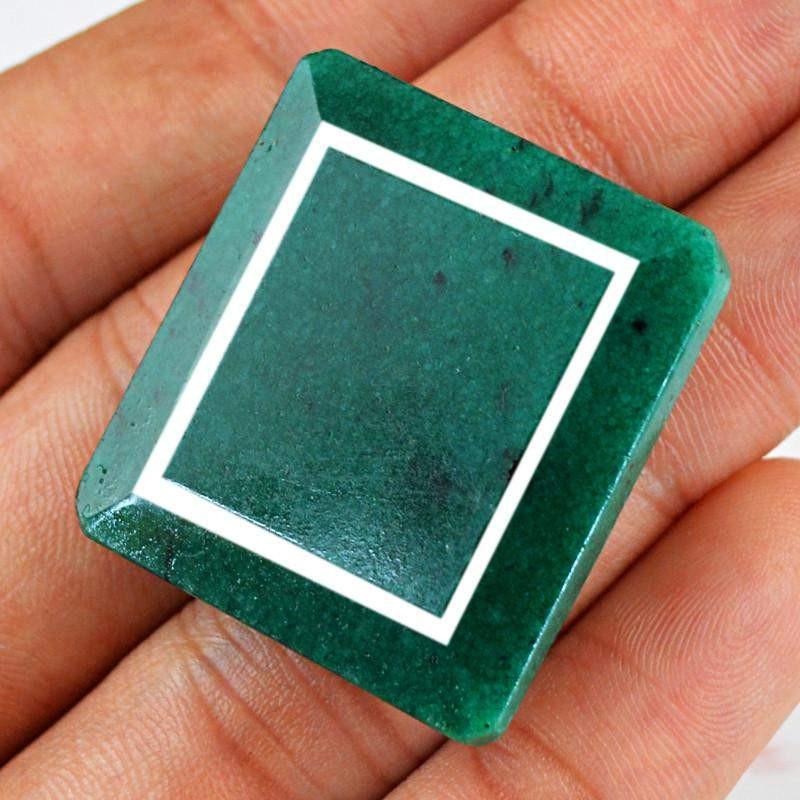 gemsmore:Natural Faceted Green Emerald Gemstone