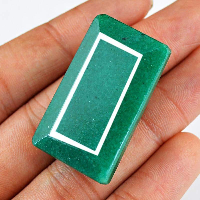 gemsmore:Natural Faceted Green Emerald Gemstone