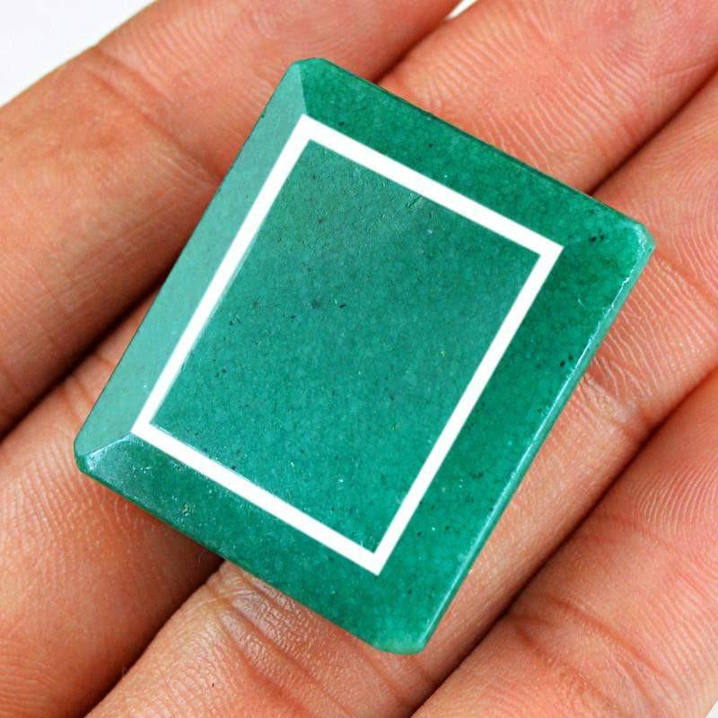 gemsmore:Natural Faceted Green Emerald Gemstone