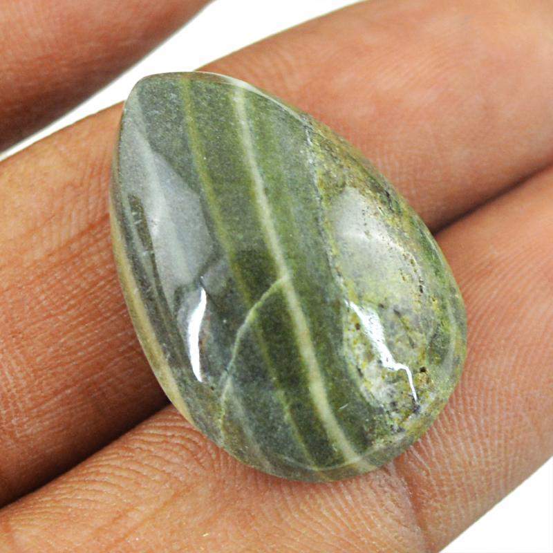 gemsmore:Natural Forest Green Jasper Loose Untreated Gemstone