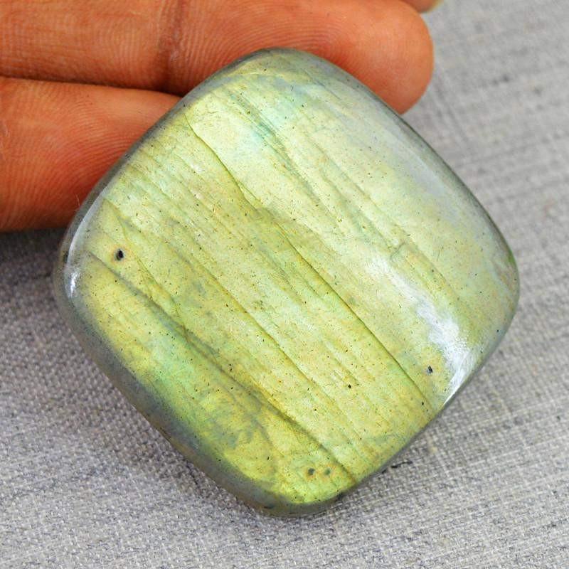 gemsmore:Natural Golden Color Flash Labradorite Gemstone
