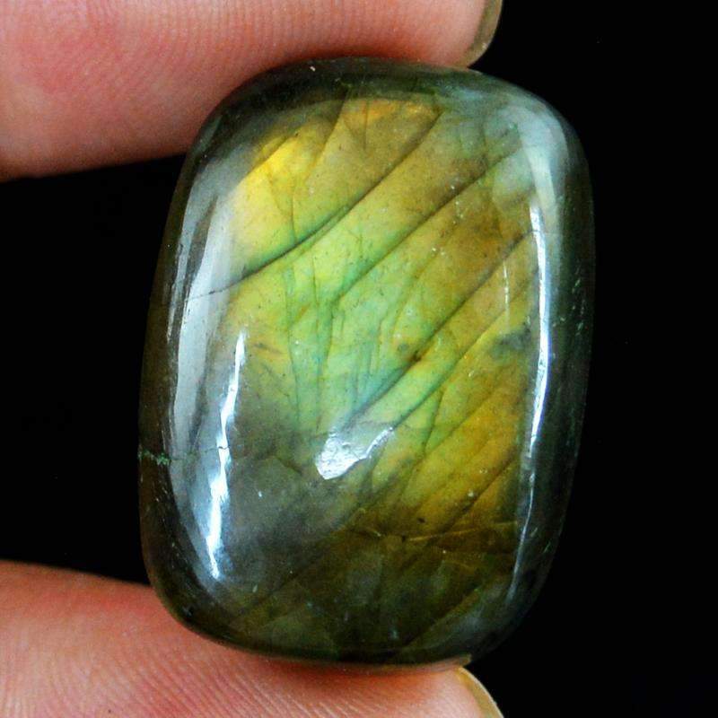 gemsmore:Natural Golden Flash Labradorite Gemstone Loose Unheated
