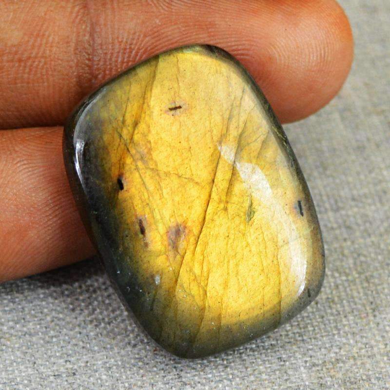 gemsmore:Natural Golden Flash Labradorite Gemstone