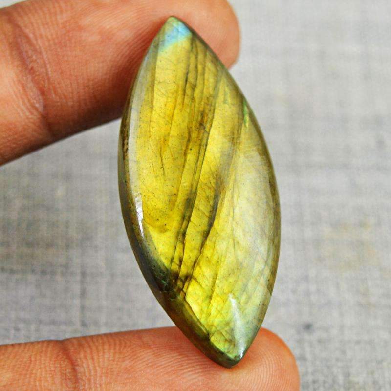 gemsmore:Natural Golden Flash Labradorite Gemstone