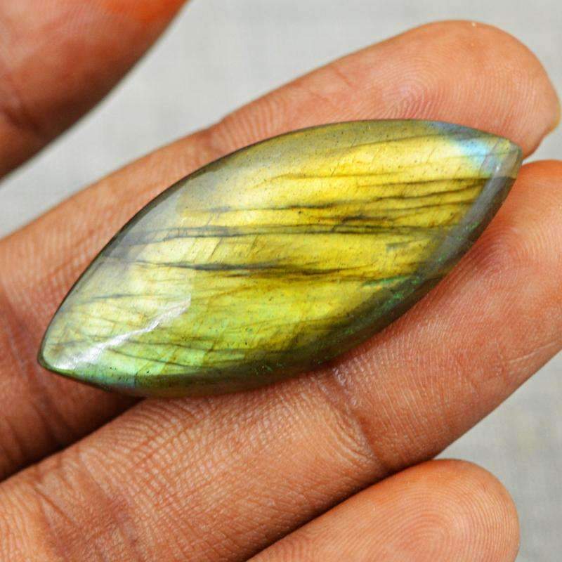 gemsmore:Natural Golden Flash Labradorite Gemstone