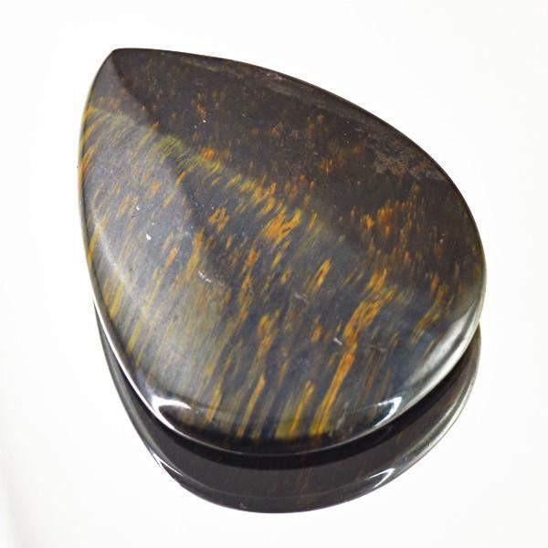 gemsmore:Natural Golden Tiger Eye Pear Shape Loose Gemstone