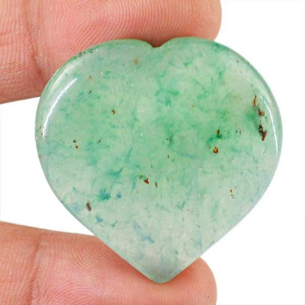 gemsmore:Natural Green Aquamarine Carved Gemstone
