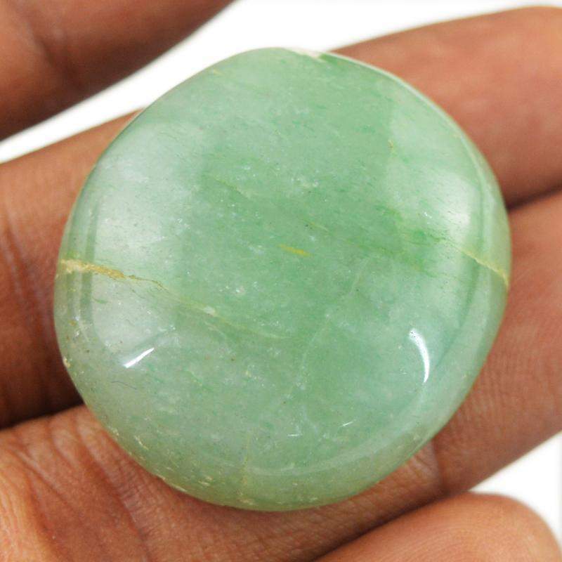 gemsmore:Natural Green Aquamarine Oval Shape Gemstone