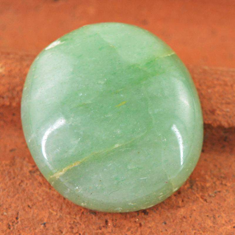 gemsmore:Natural Green Aquamarine Oval Shape Gemstone