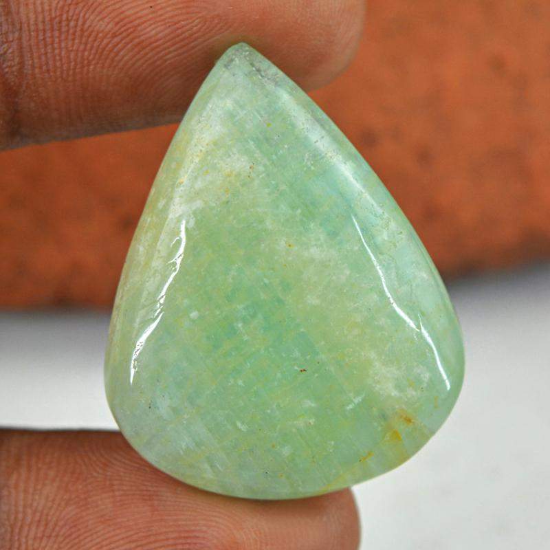 gemsmore:Natural Green Aquamarine Pear Shape Gemstone