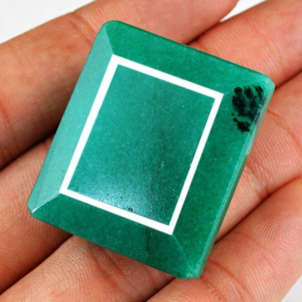 gemsmore:Natural Green Emerald Faceted Gemstone