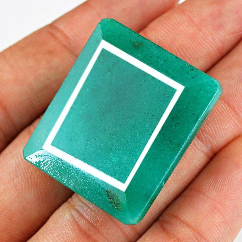gemsmore:Natural Green Emerald Loose Gemstone