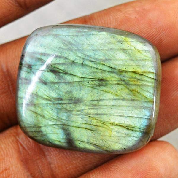 gemsmore:Natural Green Flash Labradorite Loose Gemstone