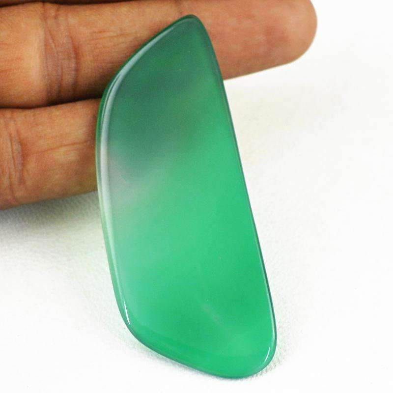 gemsmore:Natural Green Onyx Gemstone Loose Untreated