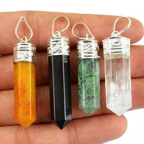 gemsmore:Natural Healing point Pendant Lot