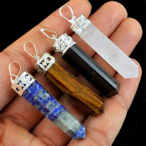 gemsmore:Natural Healing Point Pendant Lot