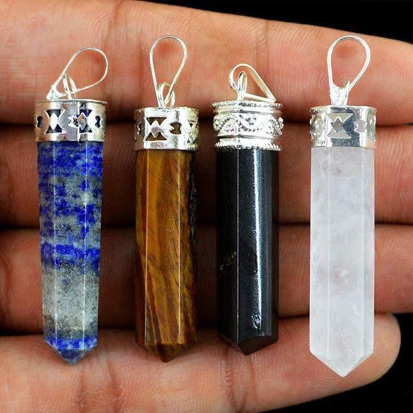 gemsmore:Natural Healing Point Pendant Lot