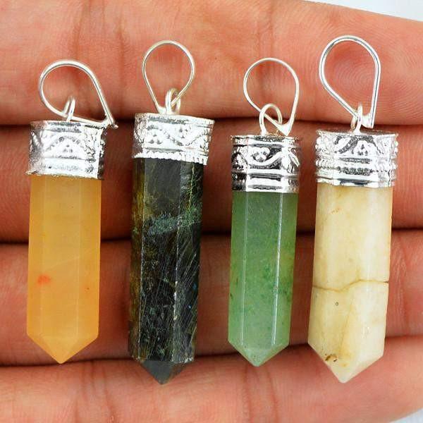 gemsmore:Natural Healing Point Pendant Lot