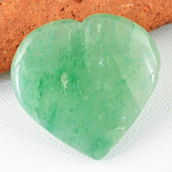 gemsmore:Natural Heart Shape Green Aquamarine Gemstone