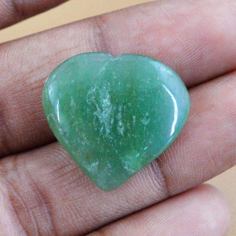 gemsmore:Natural Heart Shape Green Aquamarine Gemstone
