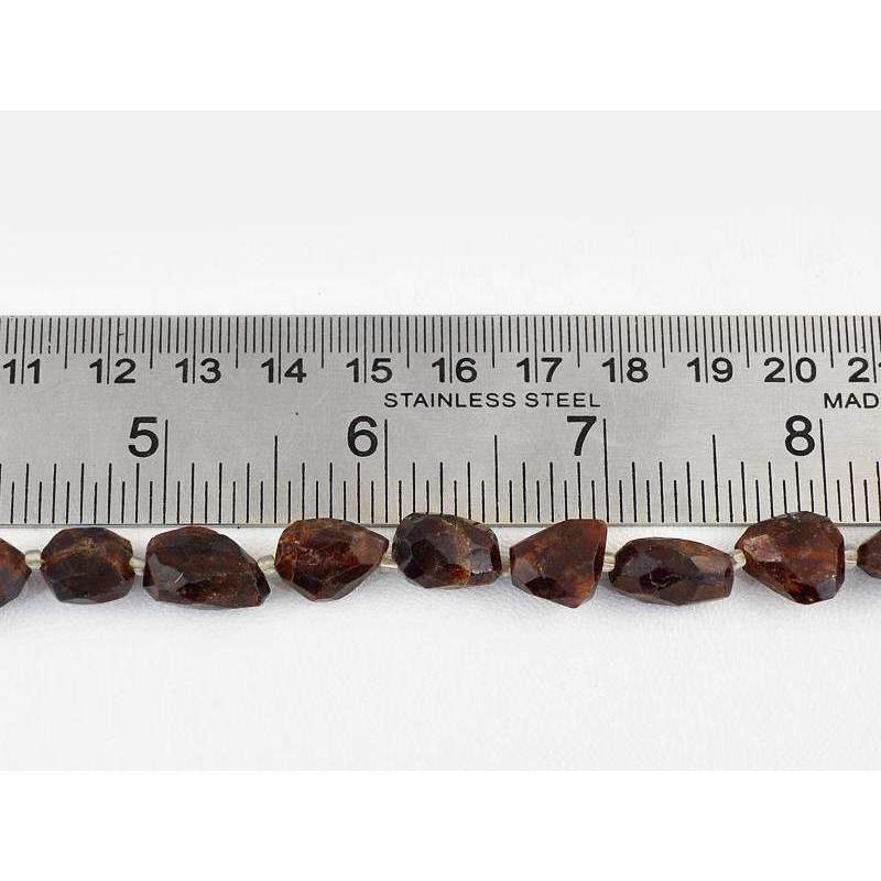 gemsmore:Natural Indian Opal Strand Untreated Faceted Drilled Beads