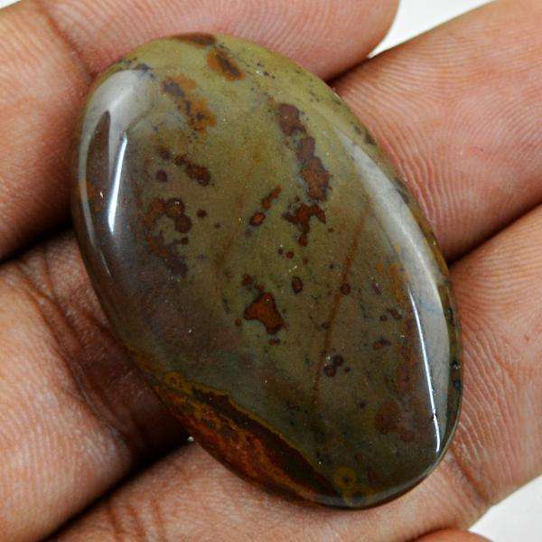 gemsmore:Natural Jasper Oval Shape Untreated Loose Gemstone
