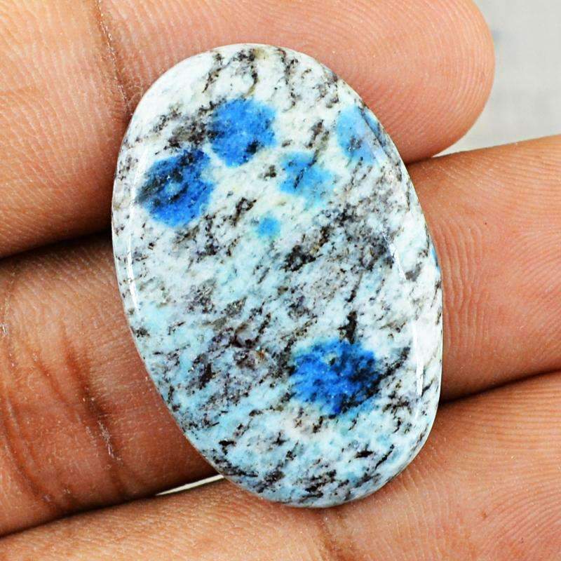 gemsmore:Natural K2 Jasper Gemstone - Oval Shape